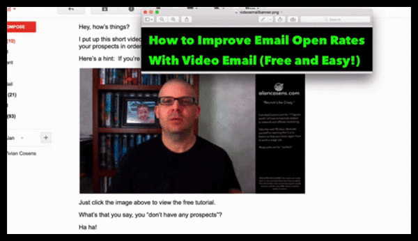 AlanCosens.com Double Email Open Rates Using Video Email