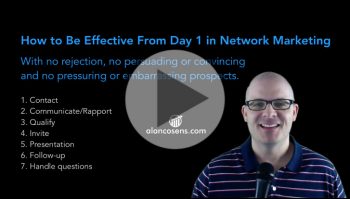 How to be effective in network marketing from Day 1