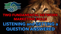 Alan Cosens - Fundamental Network Marketing Skills: Getting A Question Answered