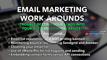 Email Marketing Work-Arounds, Home Business Mastery - Alan Cosens